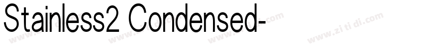 Stainless2 Condensed字体转换
